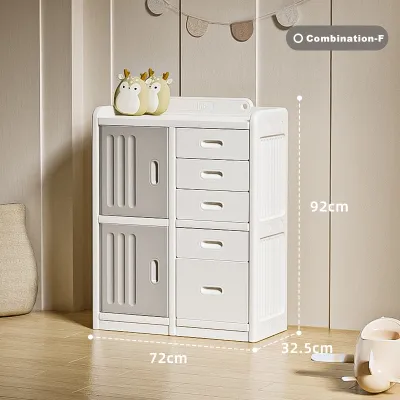 Childrens Storage Cabinet Chest of Drawers Baby Toy Storage Organizer Multifunctional Plastic Drawer Cabinet