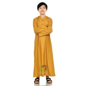 Jubah Anak Laki-Laki Remaja Lengan Panjang Polos 14-15 Tahun Toyobo Fodu
