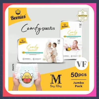 BEENIES COMFY BABY PANTS JUMBO PACK M50 / L44 / XL38 / XXL32 / XXXL24