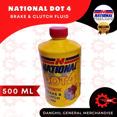 NATIONAL DOT 4 Synthetic Brake & Clutch Fluid - 170mL & 500mL