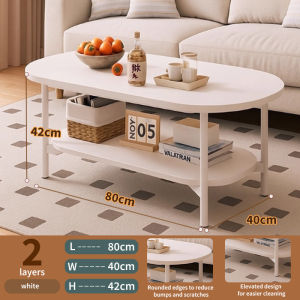 Center Table for sala Living Room Coffee Table 2 Layers Sofa Table Veneer Table Simple Modern Tea Table TATAMI Desk