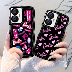 (Lokal Ready) Xinyu Casing hp Realme C53 C51 C55 C33 C35 C31 C30 C30s C21Y C25Y Realme C11 2021 C20 C15 C25 C17 C12 C3 Realme 10 9i 8i 7 Pro Realme 5 Pro 5i 5S 6i Narzo 50A Prime Wavy Edge Graffiti Barbie Love Heart Case