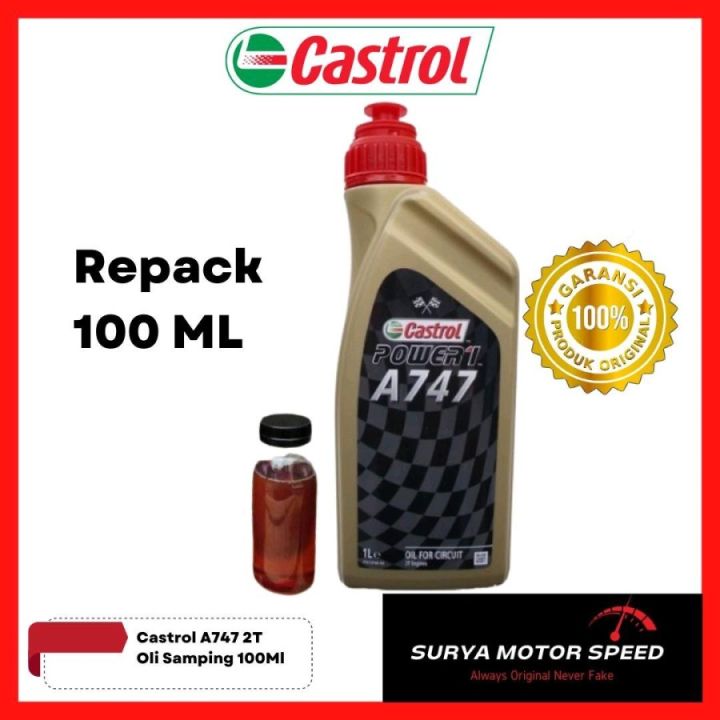 Castrol A747 100ML Oli Samping Motor 2T Tak Strokes Ninja R Castrol A747 100ML Oli Samping Motor 2T Tak Strokes Ninja R