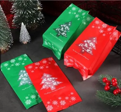 50PCS Christmas Cookie Loot Gift Treat Bag Packaging Bags