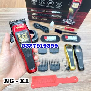 WMARK Tông đơ cắt tóc NG-X1 động cơ từ tính 10000 vòng công suất lớn 10000 rmp pin lithium ion 2500mAh cao cấp
