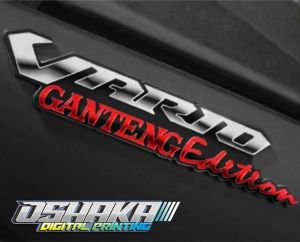 EMBLEMS MOTOR TULISAN VARIO GANTENG AKSESORIS MOTOR CUSTOM 3D
