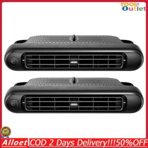 [ToolOutlet]2Pcs Car Rear Seat Headrest Cooling Fan Portable Car Seat Fan Car Mounted Seat Back Cooling Fan Car Interior Accessories