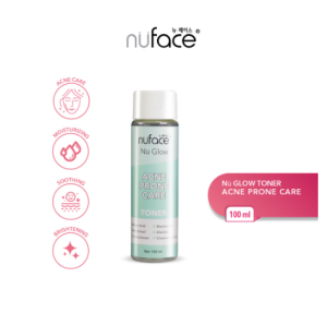 NUFACE Nu Glow Toner / Brighten & Supple Skin Toner | Acne Prone Care Toner | Hydra Lock & Youthful Toner 100ml