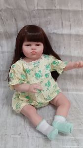 Búp Bê Grace Áo Hoa Xanh 70 cm = 28 inch NPK Reborn Vinyl Doll PVN6952
