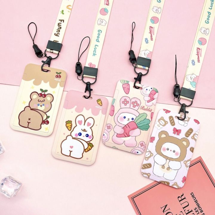 XUNXUAN Kawaii Cute Bus Card Holders Bear Credit ID Card Cover Card ...