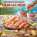 Russian Crab Legs Canned Crab Meat Ready To Eat Instant Natural Seafood Canned Food Ready To Eat Premium Seafood Instant Snack Can Salads Pasta Ingredient. 