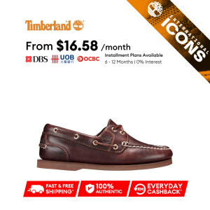 Timberland Womens Classic Icon Leather 2-Eye Boat Shoes