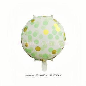 18 inch Dot Round foil ins style polka balloon Matte frosted texture Balloon foil Birthday wedding Party decoration