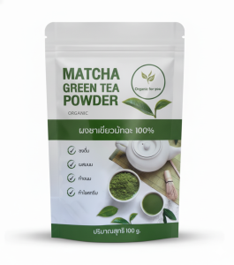 ผงชาเขียวมัทฉะ มัทฉะ แท้100% กลิ่นหอมละมุน🎗  ขนาด 100 กรัม/ซอง