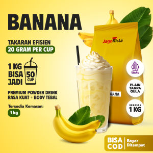Jagorista Bubuk Minuman Banana 1 KG Kualitas Premium GOLD