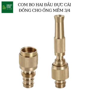 Đầu Vòi Tăng Áp Lực Nước Mini Bằng Đồng Không Cần Đai Siết Ốc Tự Khóa Rất Chắc Chắn