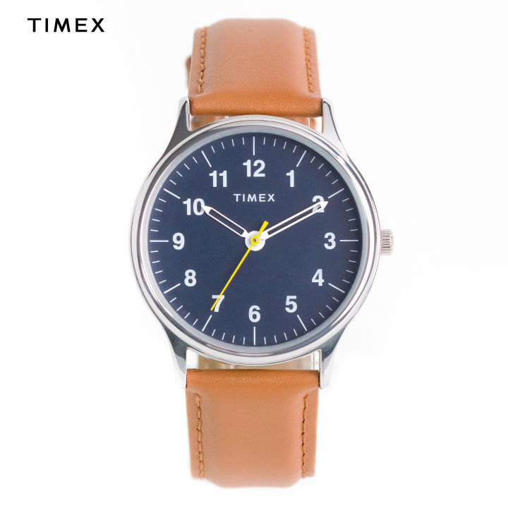 Timex  Analog Brown Leather Analog Quartz Watch For Men TW00NTD01E CLASSICS