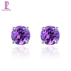 Hoa Tai Bạc Sterling 925 Dành Cho Nữ Quà Tặng Topaz Xanh Da Trời Dễ Thương Chính Hãng