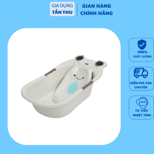 Chậu tắm ếch cho bé - Thau tắm hình con ếch cho em bé  trẻ sơ sinh - bồn tắm cho bé nhựa Việt Nhật Hokori Cao Cấp