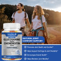 Mulittea 60 Counts Glucosamine with Chondroitin Gummies Supports Occasional Joint Pain Relief Helps Inflammatory Response. 