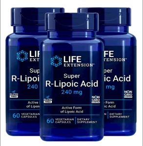 Life Extension Super R-Lipoic Acid 240mg 60 Vegetarian Capsules | USA Imported Dietary Supplement | Premium R-Lipoic Acid Formula