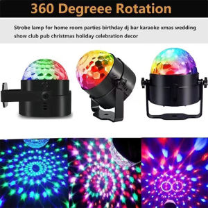 [Low Price]LED Stage Disco Light USB Powered   Light  Magic Ball Light Wall Mounted Colorful Lighting Remote Control Babalux