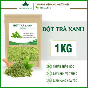 Bột trà xanh nguyên chất 1Kg ( Bột matcha sấy lạnh giúp thanh nhiệt cơ thể) - Chợ Thảo Dược Việt