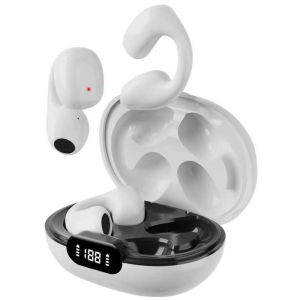TWS Tai nghe không dây Tai nghe bluetooth cho ambie âm thanh earcuffs xương tai dẫn Bông tai Màn hình LED với Mic