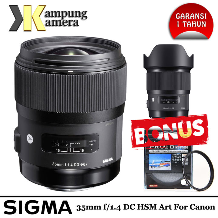 Sigma 35mm f DG HSM Art Lens for Canon EF Garansi Tahun