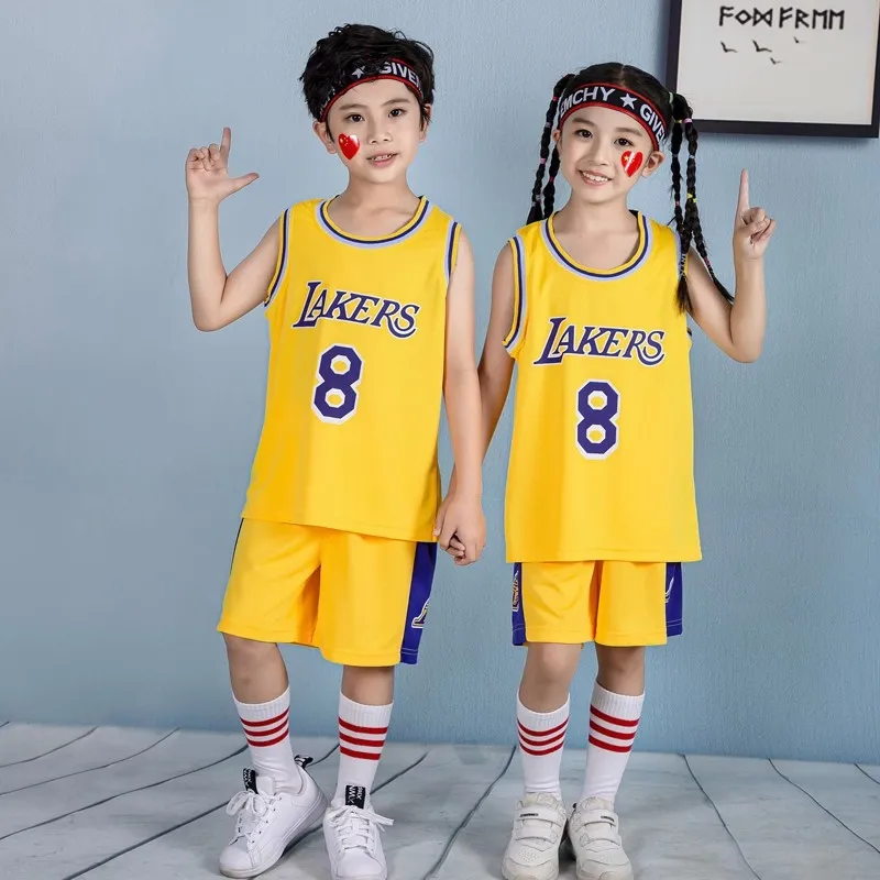 Kids custom hot sale lakers jersey