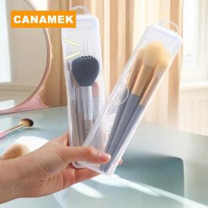 【CANAMEK】 Toothbrush Box Transparent Organizer Case Travel Portable Toothbrush Holder Plastic Toothpaste Box Storage Container