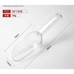 PC Plastic Ice Scooper Mini ice shovel Multifunctional Frosted Ice Measuring Scoop Candy Ice Suga