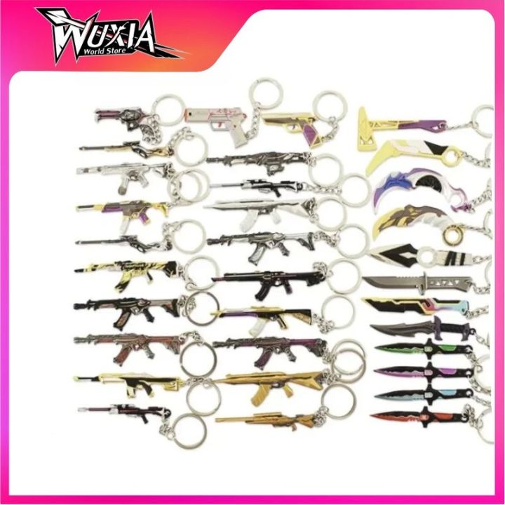 Valorant Weapon Collection Overdrive Blade Keychains Melee Game ...