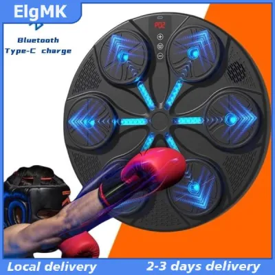 ElgMK Music Bluetooth Boxing Target Home Boxing Machine Trainer Children Boxing Wall Target New Smart Music Boxing Machine Training Reaction Wall Target Recharging Workout Boxing Target Machin