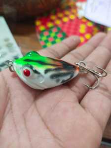 bentuk katak Umpan Pancing Ikan Imitasi Bahan Plastik 3D Ukuran 4cm 6g