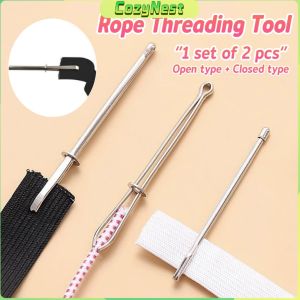 C.N Needle Threader Threading Device Household Waist Rope Hat Rope DIY Sewing Tools 2pcs/set