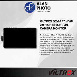 Viltrox DC-A1 7" HDMI 2.0 High-Bright On-Camera Monitor