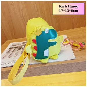 Túi Đeo Chéo Hình Khủng Long Siêu Cute Cho Bé Phong Cách Hàn Quốc Nhiều Màu Dễ Thương