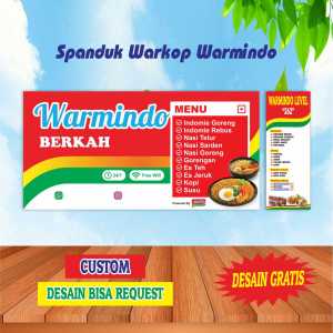 Spanduk Banner Warmindo Warkop Desain Bisa Request Custom