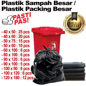 Plastik Sampah Hitam Trash Bag Packing