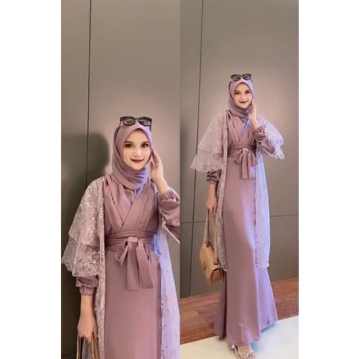 bridesmaid dress brokat hijab 2019 hijab bridesmaid dresses: Long Sleeve High Neck Mermaid Lace Arabic Wedding Guest Gown for Formal Evening Prom Party