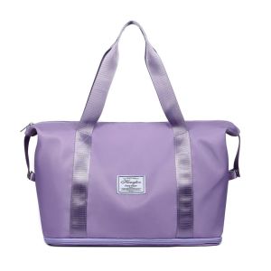 LARGE CAPACITY TRAVEL BAG Foldable Luggage Bag With Zipper Handbag Waterproof Women Shoulder Bag