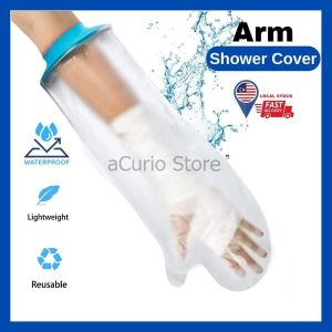 aCurio READY STOCK Adult Waterproof Arm Cast Cover Adult Watertight Wound Protector for Shower Bath Cover Reusable Arm Cast Sleeve Bag Covers