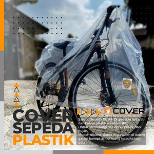 Sarung / Cover Sepeda Plastik Transparan