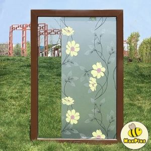 MaxPlus Frosted Opaque Glass Window Film Shower Door Toilet Peep-proof Kitchen Paper-cut for Window Wide