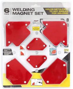 6PCS Welding Magnet Set Welding Positioner Magnetic Fixed Angle Soldering Locator Strong Magnetic Welding Holder