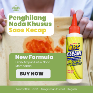 Miss Clean Penghilang Pembersih Noda Khusus Saos Kecap Pada Baju Pakaian