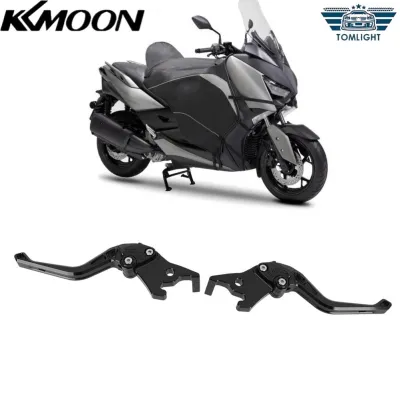 KKmoon Motorcycle Brake Lever Handle CNC Aluminium Alloy Comfortable Grip Ergonomic Brake Lever Handle 1 Pair Enhanced Control for XMAX 300 2023 To 2024