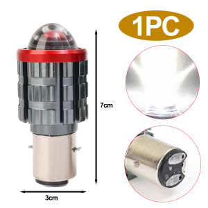 H4/H6 LED Đèn Pha Xe Máy trắng bóng đèn màu vàng ống kính cao thấp Đèn chùm đôi/Ba móng vuốt điện xe đèn flash nhấp nháy đèn pha