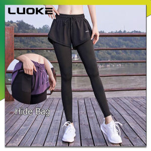 Luoke Short Sleeved T-shirt for Women New Sun Protection Running Sports Ice Silk Quick Drying Fitness Air-conditioned Suit
